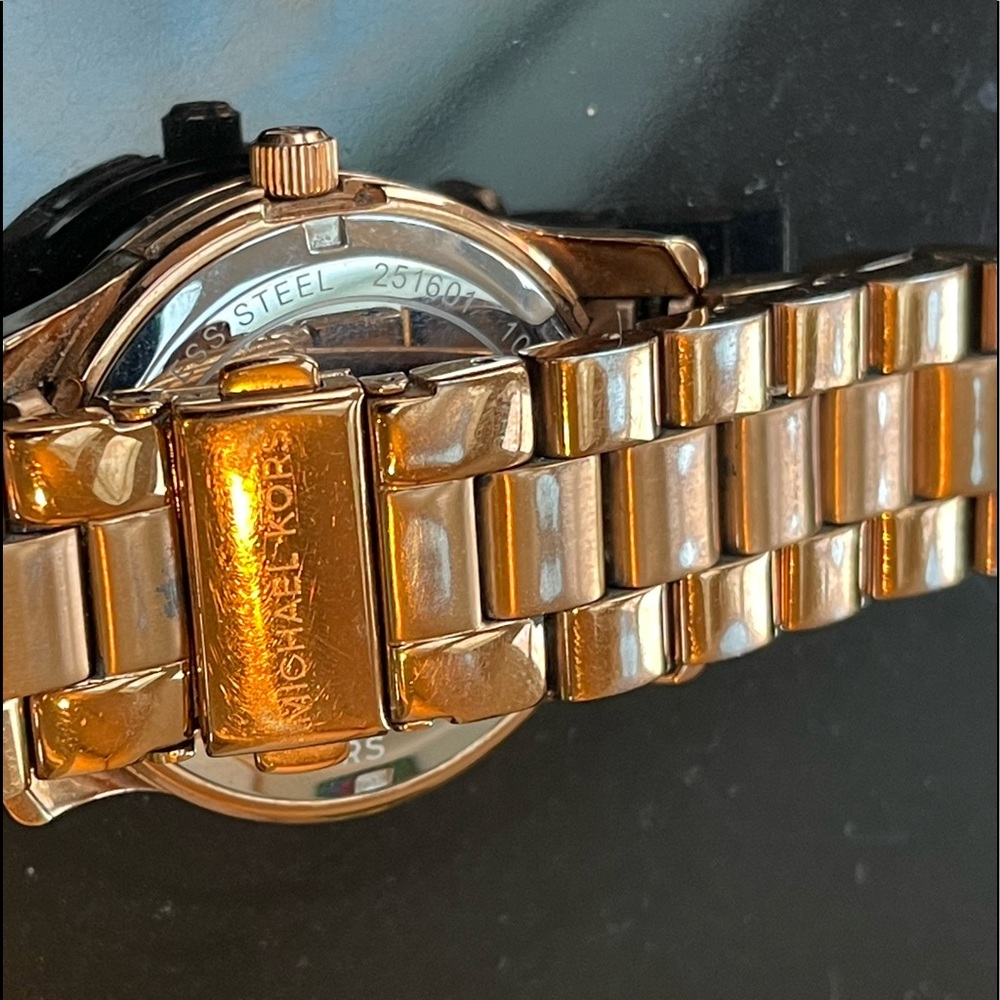 Copper Tone MICHAEL KORS WATCH | Rolex Style M- L wrist | Firm $ - Picture 5 of 10